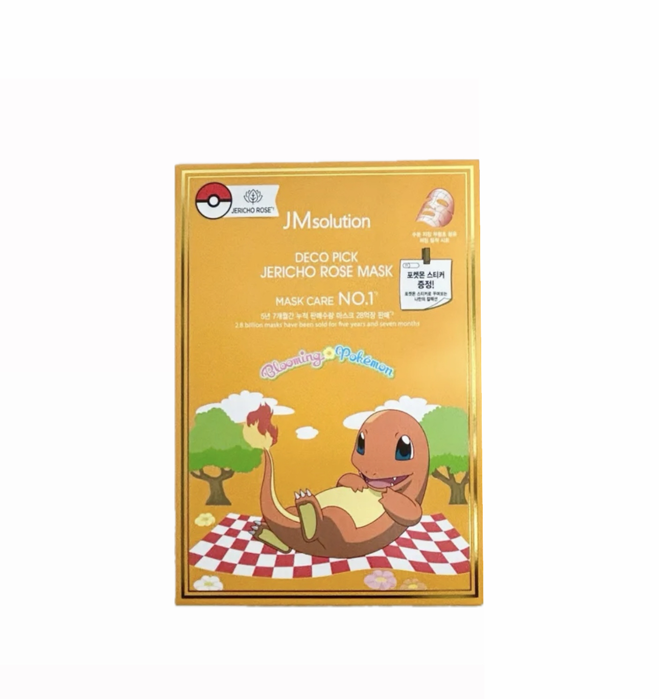 Успокаивающая маска с розой JM solution Deco Pick Jericho Rose Mask POKEMON 30ml