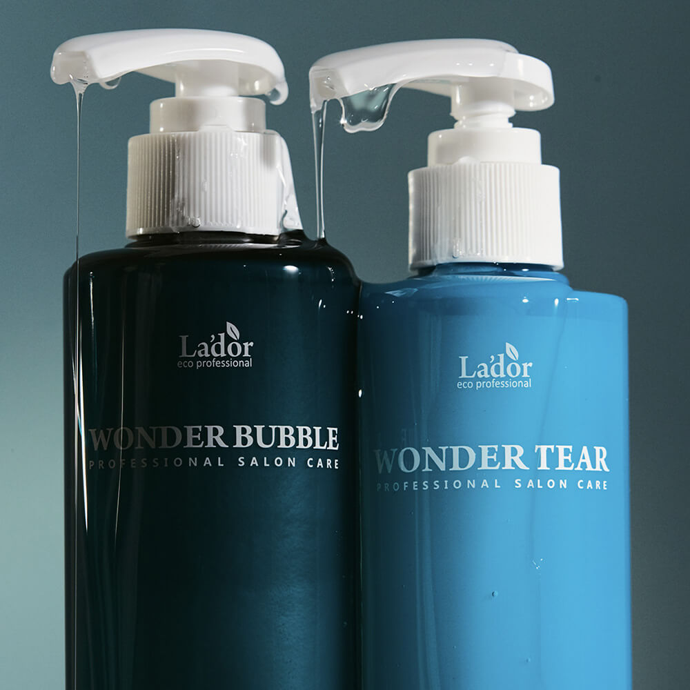 Увлажняющий шампунь для объёма и гладкости волос Lador Wonder Bubble 250ml — изображение 3