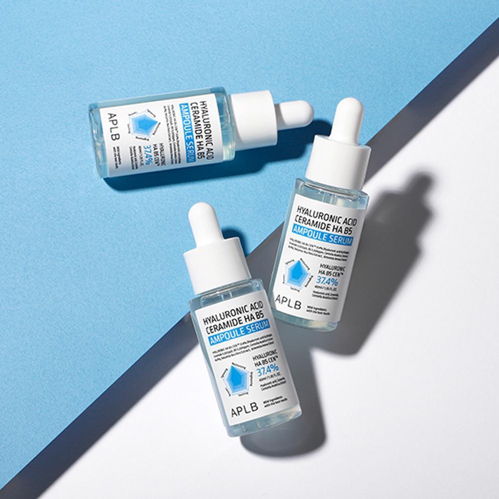 Увлажняющая сыворотка с гиалуроновой кислотой и церамидами APLB Hyaluronic HA B5 Ampoule Serum 40ml — изображение 2