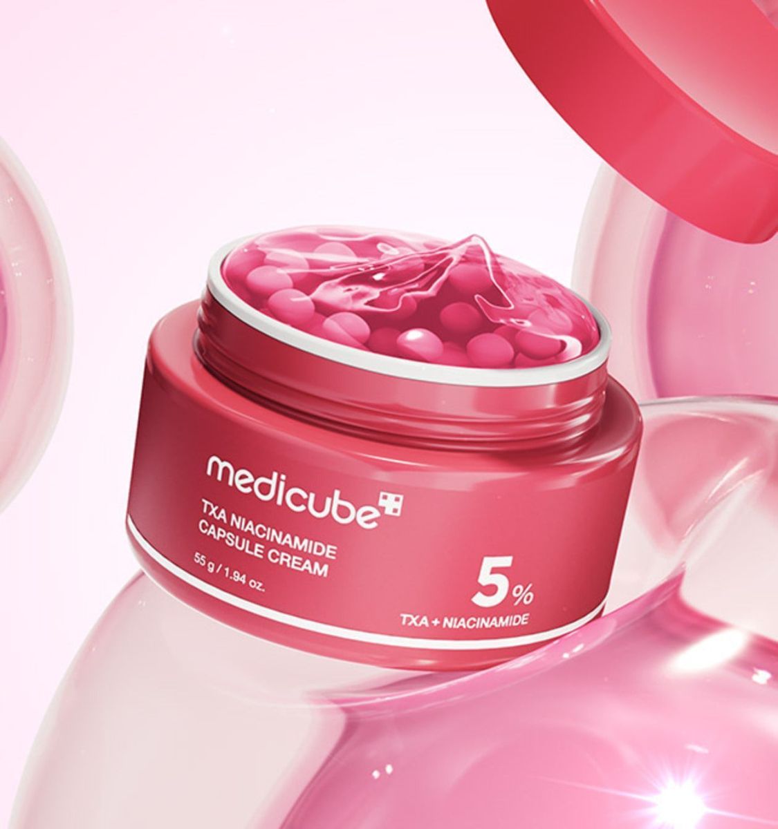 Осветляющий капсульный крем с 5% ниацинамида medicube TXA Niacinamide Capsule Cream 55ml — изображение 3