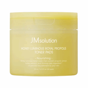 Разглаживающие тонер-пэды с прополисом JMsolution Honey Luminous Royal Propolis Toner Pads Black 80шт