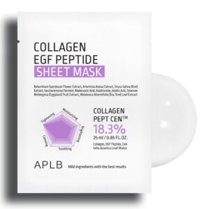 Тканевая маска с коллагеном и пептидами APLB Collagen EGF Peptide Sheet Mask