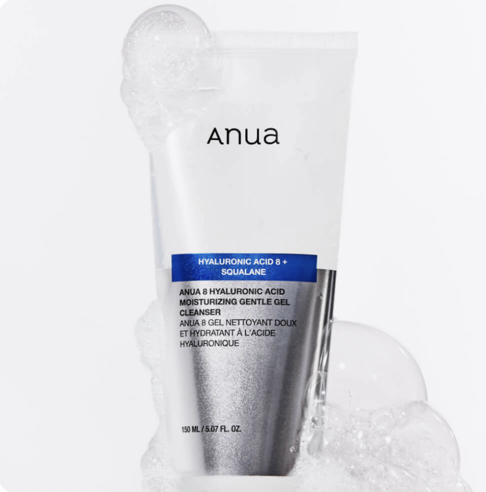 Мягкий гель для умывания Anua 8 Hyaluronic Acid Moisturizing Gentle Gel Cleanser 150ml — изображение 2