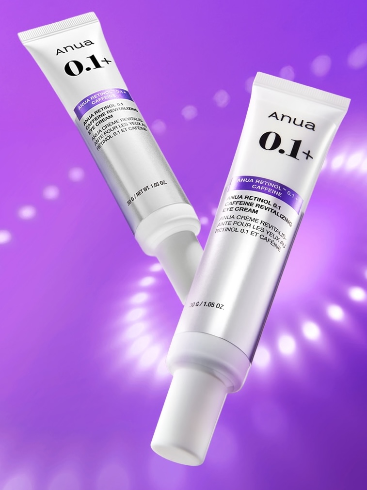 Восстанавливающий крем для глаз с ретинолом и кофеином Anua Retinol 0.1 Caffeine Revitalizing Eye Cream 30g — изображение 3