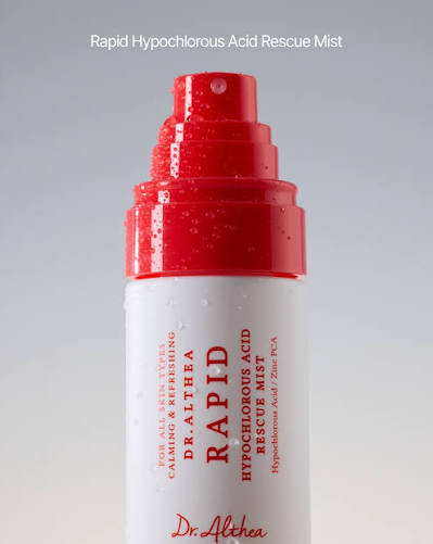 Успокаивающий мист для проблемной кожи Dr. Althea Rapid Hypochlorous Acid Rescue Mist 100ml — изображение 4