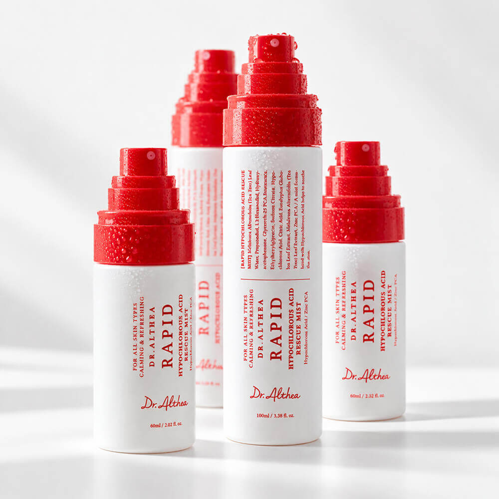 Успокаивающий мист для проблемной кожи Dr. Althea Rapid Hypochlorous Acid Rescue Mist 100ml — изображение 3