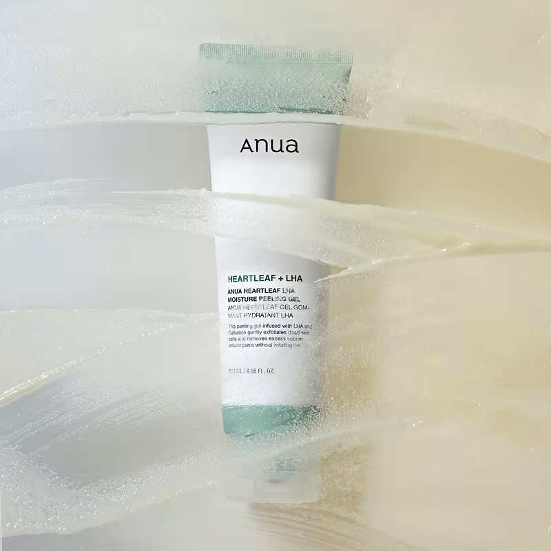 Отшелушивающий пилинг-гель с LHA Anua Heartleaf LHA Moisture Peeling Gel 120ml — изображение 3